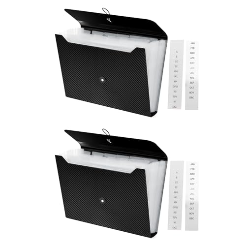 Benssey 2X Erweiterbarer Aktenordner, Akkordeon-Aktenordner mit 13 FäChern, Papierdokument-Beleg-Organizer im A4-Letter-Format Benssey 2X Erweiterbarer Aktenordner, Akkordeon-Aktenordner mit 13 FäChern, Papierdokument-Beleg-Organizer im A4-Letter-Format von Benssey