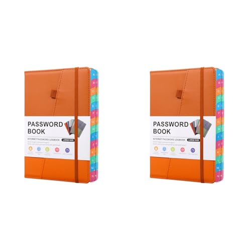 Benssey 2X Passwortbuch mit Bunten Alphabetischen Tabs und Lesezeichen, für Senioren 8,4 X 5,9, Internetadresse A Benssey 2X Passwortbuch mit Bunten Alphabetischen Tabs und Lesezeichen, für Senioren 8,4 X 5,9, Internetadresse A von Benssey