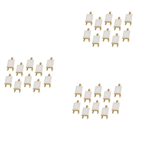 Benssey 30 Sätze Mini Display Staffelei mit Leinwand 8X8 cm Hochzeit Tisch Nummern Malerei Hobby Malerei DIY Zeichnung Kleinen Tisch Staffelei Geschenk von Benssey