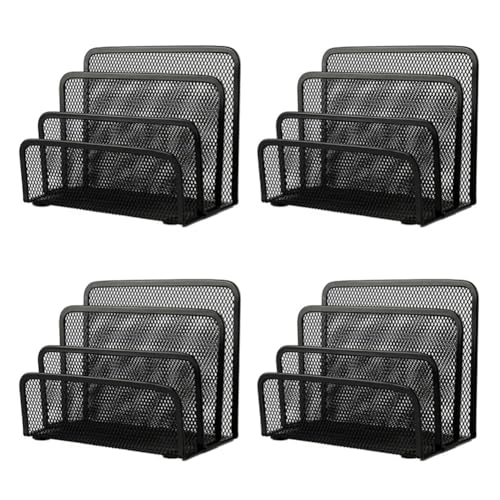 Benssey 4X Schreibtisch Mail Organizer Kleine Datei Halter Letter Organizer Dokument/Ablage/Ordner/Papier Organizer für Desktop Benssey 4X Schreibtisch Mail Organizer Kleine Datei Halter Letter Organizer Dokument/Ablage/Ordner/Papier Organizer für Desktop von Benssey
