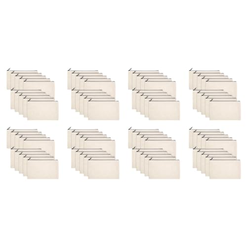Benssey 80 StüCk DIY Basteltasche Canvas Stiftetui Schminke - Canvas Bleistift Beutel Baumwolle Canvas Kosmetik Tasche Tasche Benssey 80 StüCk DIY Basteltasche Canvas Stiftetui Schminke - Canvas Bleistift Beutel Baumwolle Canvas Kosmetik Tasche Tasche von Benssey