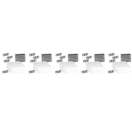 Benssey Magnetisches Namensschild-Set, Magnetische Ausweishalter mit 3 Starken Magneten, Firmennamensschild/Ausweis-Set mit 50 StüCk von Benssey