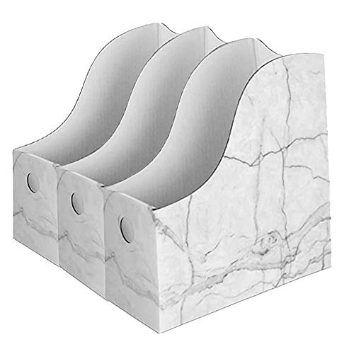 Benssey Robuster Pappmagazinhalter Wasserdichter Magazin-Aufbewahrungsbox BüCherregale Schreibtisch-Aktenhalter Organizer von Benssey