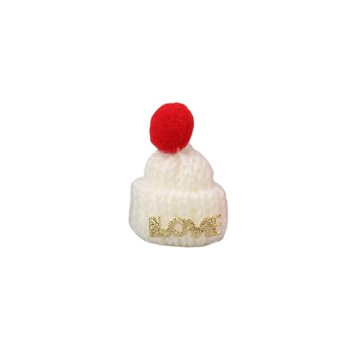 Benyong 120 Stück Mini Mützchen Für Sorgenwürmchen Basteln Mützen Strickmützen Zum Für Weihnachtsmützen Puppen Hut Zum Kleine Für Weihnachten Basteldekoration Gestrickt Ornamente (4) von Benyong