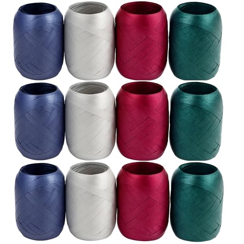 12x Geschenkband - Lockenband Set - 5mm x 20m - Farbiges Geschenkband - Polyester - Für Geschenke, Party Deko und DIY - Lila - Silber - Fuchsia und Dunkelgrün 12x Geschenkband - Lockenband Set - 5mm x 20m - Farbiges Geschenkband - Polyester - Für Geschenke, Party Deko und DIY - Lila - Silber - Fuchsia und Dunkelgrün von Benza