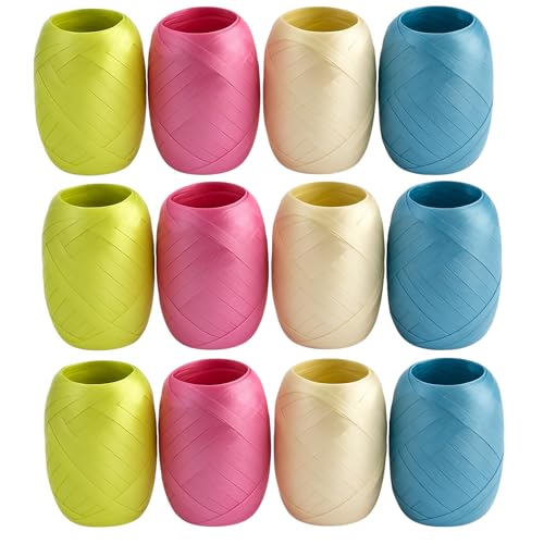 12x Geschenkband – Lockenband Set – 5mm x 20m – Farbiges Geschenkband – Polyester – Für Geschenke, Party Dekoration und DIY - Grün, Rosa, Perle und Blau 12x Geschenkband – Lockenband Set – 5mm x 20m – Farbiges Geschenkband – Polyester – Für Geschenke, Party Dekoration und DIY - Grün, Rosa, Perle und Blau von Benza