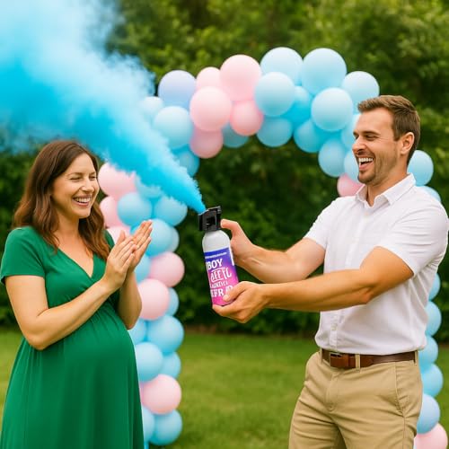 Babyshower Gender Reveal Puderkanone – Babypuderspray – 10 Sek. Farbliche Wolke – Mini Puder Feuerlöscher – 2er Set – Blau Babyshower Gender Reveal Puderkanone – Babypuderspray – 10 Sek. Farbliche Wolke – Mini Puder Feuerlöscher – 2er Set – Blau von Benza