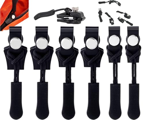 6 PCS Beojonvy Reißverschluss Reparaturset, Schieber Reißverschluss, Reißverschluss Zipper Ersatz, Reissverschluss Zipper für Kleidung, Geldbörsen, Gepäck, Bettwäsche von Beojonvy