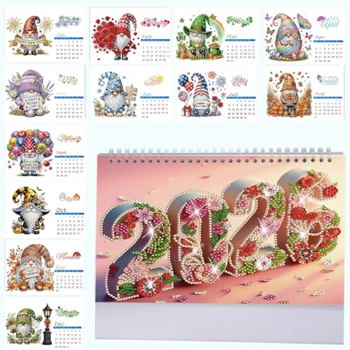 Beojonvy Diamond Painting Kalender 2026, Diamantmalerei Tischkalender zum Aufstellen Papierkalender DIY Weihnachtsgeschenke, Geeignet für Büro, Zuhause, Schule Beojonvy Diamond Painting Kalender 2026, Diamantmalerei Tischkalender zum Aufstellen Papierkalender DIY Weihnachtsgeschenke, Geeignet für Büro, Zuhause, Schule von Beojonvy