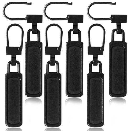 Reissverschluss Anhänger, Beojonvy Reißverschluss-Schieber-Ersatz, reißverschluss zieher, Reißverschluss-Einfädler, Reißverschluss Zipper Pull für Jacken, Rucksäcke, Koffer (6PCS Zipper Pull) von Beojonvy