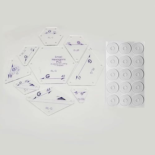 Bequilter 9 x Acryl-Patchwork-Lineal mit 6,35 mm Nahtzugaben für DIY Handnähen und Schneiden Bequilter 9 x Acryl-Patchwork-Lineal mit 6,35 mm Nahtzugaben für DIY Handnähen und Schneiden von Bequilter