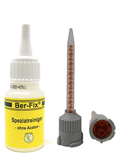 Ber-Fix 10x 4:1 Statikmischer für 2K-Cyanacrylat, Epoxidharz & Mehr – Präzises Mischrohr für Klebstoffe + Reiniger von Ber-Fix