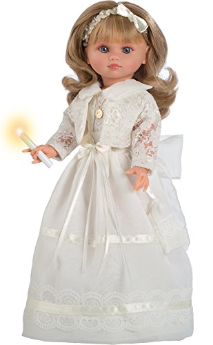 Berbesa – Puppe Kommunion Kerze Fany, 40 cm (4611 V) von Muñecas Berbesa