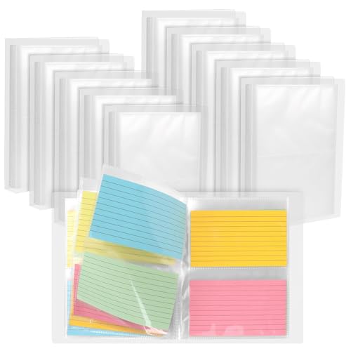 Bercoor Karteikartenhalter für 800 Karten, Organizer-Taschen für Notizkarten, Lernkarten und Rezeptkarten, 10 Stück Bercoor Karteikartenhalter für 800 Karten, Organizer-Taschen für Notizkarten, Lernkarten und Rezeptkarten, 10 Stück von Bercoor