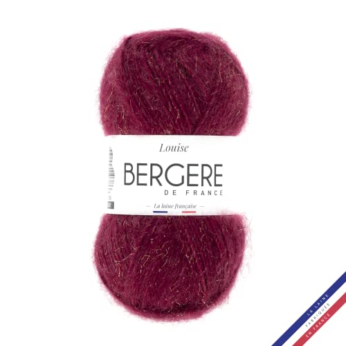 Bergère de France - LOUISE Wolle zum stricken und häkeln (50 g) - 79% acryl - 5,5 mm - Dünnes Wollgarn - Rot (ROUGE) von Bergere de France