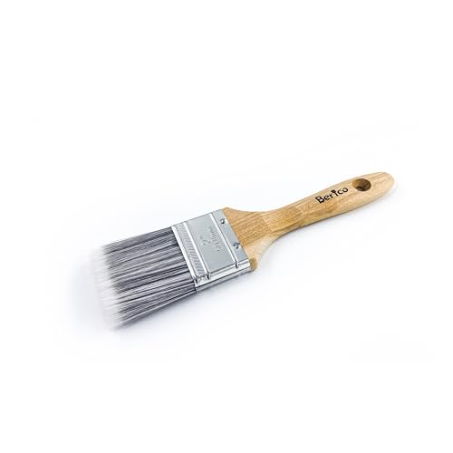 BERICO Flachpinsel - Malerpinsel Lasurpinsel Lackpinsel – Pinsel für alle Lacke, Lasuren & Öle - 50mm von Berico