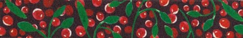 Berisford 80719-25 mm 01 Red Winter Berry Band 20 m Rolle, Einheitsgröße von Berisfords
