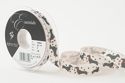 Berisfords 01458400150002HF SAUSAGE DOG Geschenkband, Bimsstein, 15 mm Berisfords 01458400150002HF SAUSAGE DOG Geschenkband, Bimsstein, 15 mm von Berisfords