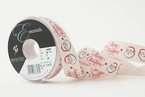Berisfords 01458800250003HF JOLLY SANTA Geschenkband, Bimsstein, 25 mm Berisfords 01458800250003HF JOLLY SANTA Geschenkband, Bimsstein, 25 mm von Berisfords