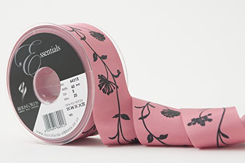 Berisfords 04431500400005HF BRAMBLE Geschenkband, rose, 40 mm von Berisfords