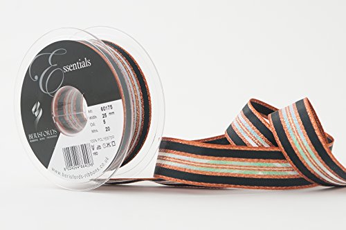 Berisfords 06017500250005HF Winterstreifen Band, kupfer, 25 mm von Berisfords