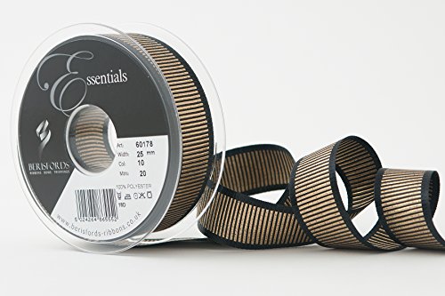 Berisfords 06017800250010HF SHINE Geschenkband, Schwarz, 25 mm Berisfords 06017800250010HF SHINE Geschenkband, Schwarz, 25 mm von Berisfords