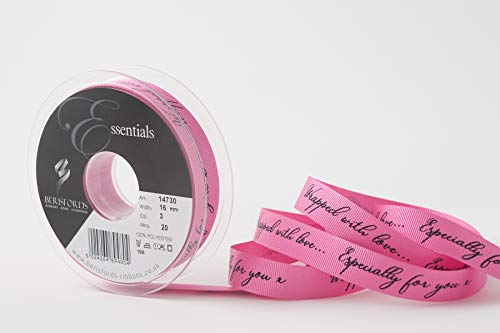 Berisfords 14730-16-3 Geschenkband, shocking pink, 16mm x 20m roll Berisfords 14730-16-3 Geschenkband, shocking pink, 16mm x 20m roll von Berisfords