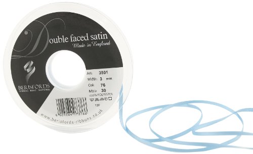 Berisfords 3501 Doppelseitiges Satinband, Satin, Cornflower, 0,3 cm, 30 Berisfords 3501 Doppelseitiges Satinband, Satin, Cornflower, 0,3 cm, 30 von Berisfords