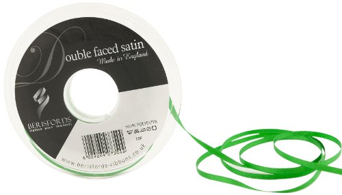 Berisfords 3501 Doppelseitiges Satinband, 30 m x 3 mm, Smaragdgrün Berisfords 3501 Doppelseitiges Satinband, 30 m x 3 mm, Smaragdgrün von Berisfords