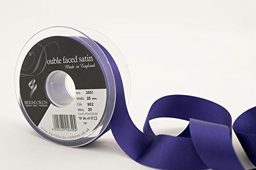 Berisfords 3501 Doppelseitiges Satinband, Polyester, Liberty, 25 mm, 20 von Berisfords