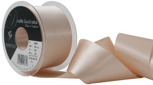 Berisfords 3501 Doppelseitiges Satinband, Polyester, cremefarben, 50 mm, 20 von Berisfords