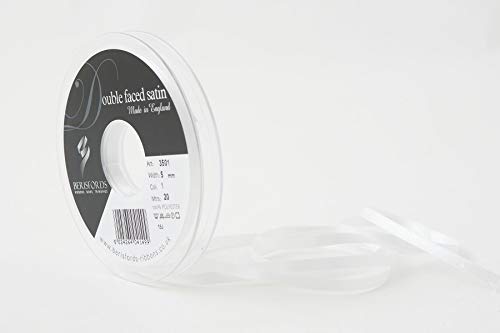 Berisfords 3501 Satinband, Polyester, 5 mm, 10 x 1 x 10 cm, Weiß 1 Berisfords 3501 Satinband, Polyester, 5 mm, 10 x 1 x 10 cm, Weiß 1 von Berisfords