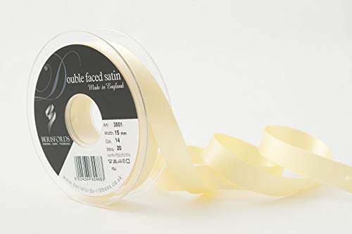 Berisfords 3501 Satinband, doppelseitig, 15 mm, zitronengelb, 14, 10,5 x 10,5 x 3 cm, Doppelseitiges Band, Polyester, Satin, hellgelb Berisfords 3501 Satinband, doppelseitig, 15 mm, zitronengelb, 14, 10,5 x 10,5 x 3 cm, Doppelseitiges Band, Polyester, Satin, hellgelb von Berisfords