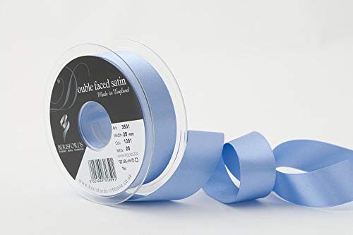 Berisfords 3501 Satinband, doppelseitig, 25 mm, Lupinen 1001 10,5 x 10,5 x 3 cm, Doppelseitiges Band, Polyester, Satin Lupine von Berisfords