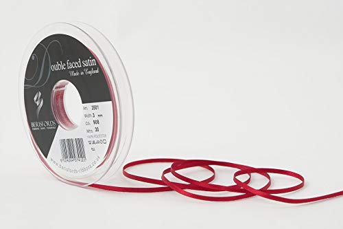Berisfords 3501 Satinband, doppelseitig, 3 mm SCARLETBERRY 908, 10,5 x 10,5 x 1,3 cm, Doppelseitiges Band, Polyester, Satin Scarlet, Beere Berisfords 3501 Satinband, doppelseitig, 3 mm SCARLETBERRY 908, 10,5 x 10,5 x 1,3 cm, Doppelseitiges Band, Polyester, Satin Scarlet, Beere von Berisfords