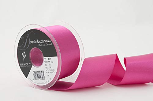 Berisfords 3501 Satinband, doppelseitig, 50 mm, Fuchsia, 402, 10,5 x 10,5 x 5,7 cm Doppelseitiges Band, Polyester, Satin, Fuchsia Berisfords 3501 Satinband, doppelseitig, 50 mm, Fuchsia, 402, 10,5 x 10,5 x 5,7 cm Doppelseitiges Band, Polyester, Satin, Fuchsia von Berisfords