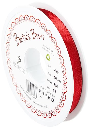 Berisfords 3501 Satinband 10 mm scarletberry 908 10,5 x 10,5 x 1,5 cm Double Face Poly Satinband, Scarlet Berry Berisfords 3501 Satinband 10 mm scarletberry 908 10,5 x 10,5 x 1,5 cm Double Face Poly Satinband, Scarlet Berry von Berisfords