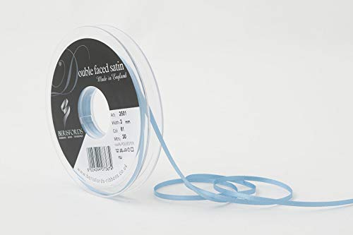 Berisfords 3501 Satinband 3 mm Dusky Blue 61 10,5 x 10,5 x 1,3 cm Double Face Poly Satinband, Dusky Blue von Berisfords