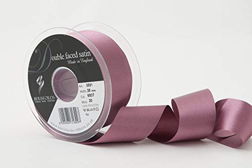 Berisfords 3501 Satinband 35 mm Grape 6837 10,5 x 10,5 x 4.59 cm Double Face Poly Satinband, Grape von Berisfords