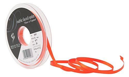 Berisfords 3501 Satinband 5 mm Flamme 677 10 x 1 x 10 cm Double Face Poly Satinband, Flame Berisfords 3501 Satinband 5 mm Flamme 677 10 x 1 x 10 cm Double Face Poly Satinband, Flame von Berisfords