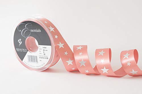 Berisfords BF-14981-25-6 Geschenkband, roségold/silber, 25 mm Berisfords BF-14981-25-6 Geschenkband, roségold/silber, 25 mm von Berisfords
