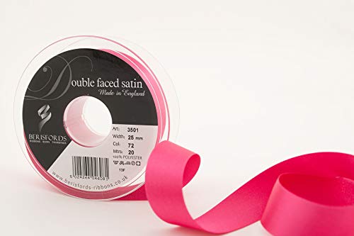 Berisfords 3501 Doppelseitiges Satinband, Polyester, Shocking pink, 25 mm, 20 Berisfords 3501 Doppelseitiges Satinband, Polyester, Shocking pink, 25 mm, 20 von Berisfords