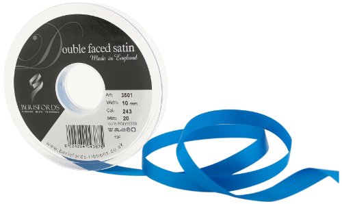 Berisfords 3501 Doppelseitiges Satinband, Polyester, Dunkles Königsblau, 10 mm, 20 Berisfords 3501 Doppelseitiges Satinband, Polyester, Dunkles Königsblau, 10 mm, 20 von Berisfords