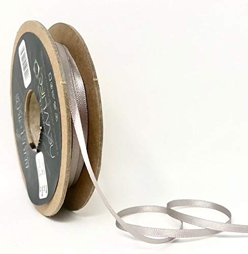 Berisfords NewLife Satinband, 3 mm, 100% recycelt, 50 m, Silbergrau von Berisfords