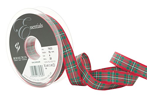 Berisfords Polyester Schottenmuster, Macgregor, 16 mm Berisfords Polyester Schottenmuster, Macgregor, 16 mm von Berisfords
