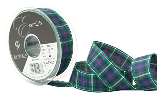 Berisfords BF_007622 0015_25 Polyester-Schottenkaro, Mackenzie, 10.4 x 10.4 x 2.9 cm Berisfords BF_007622 0015_25 Polyester-Schottenkaro, Mackenzie, 10.4 x 10.4 x 2.9 cm von Berisfords