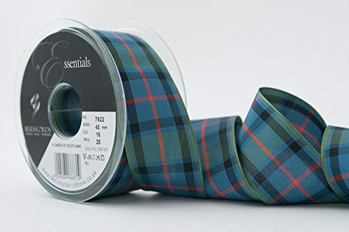 Berisfords Polyester Tartan, Farbmuster Flower of Scotland, 40 mm von Berisfords