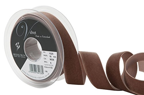 Berisfords Samtband, Samt, Cafe, 10.2 x 3 x 10.2 cm Berisfords Samtband, Samt, Cafe, 10.2 x 3 x 10.2 cm von Berisfords