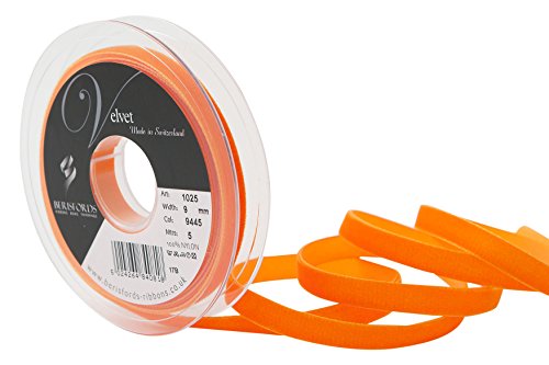 Berisfords Samtband, Samt, Orange, 10.2 x 1.5 x 10.2 cm Berisfords Samtband, Samt, Orange, 10.2 x 1.5 x 10.2 cm von Berisfords