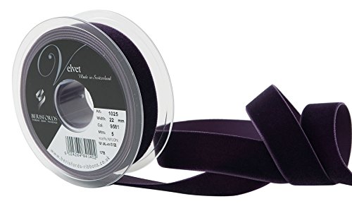Berisfords Samtband, Samt, Pflaume, 10.2 x 3 x 10.2 cm Berisfords Samtband, Samt, Pflaume, 10.2 x 3 x 10.2 cm von Berisfords
